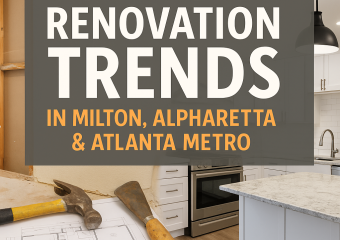 Modern kitchen with updated appliances and tools showcasing home renovation trends in Atlanta.